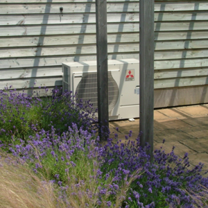 Air source heat pump  energy by design  wimborne dorset
