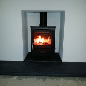 Aarrow ecoburn plus 5 multi fuel log burner fire by design  wimborne  dorset