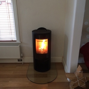 Contura 510 style glass front woodburning stove  fire by design  woodburners wimborne