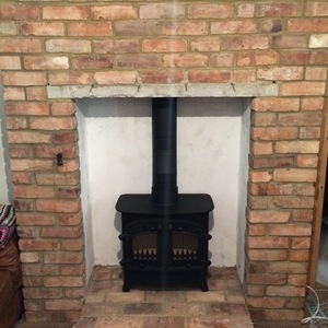 Villager flatmate wood burning stove fire by design woodburners dorset