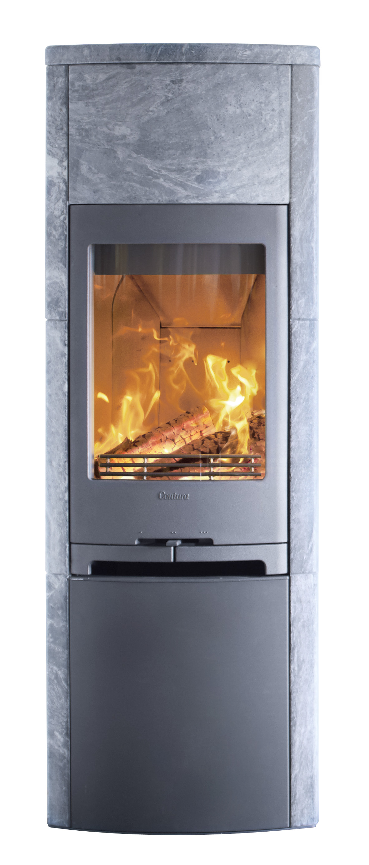 Contura 790 Soapstone woodburning stove - All Black