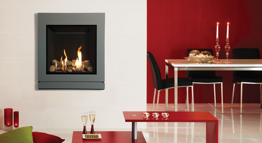 Gazco Riva 2 530 Designio Steel Gas Fires - Gas Fires Poole - Fire By Design