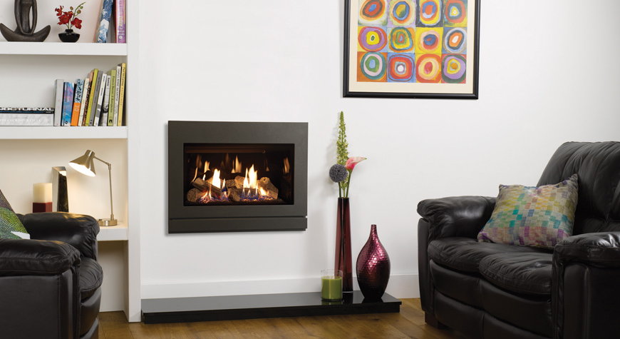 Gazco Riva 2 670 Designio Steel Gas Fire - Wall Hung Gas Heaters Bournemouth
