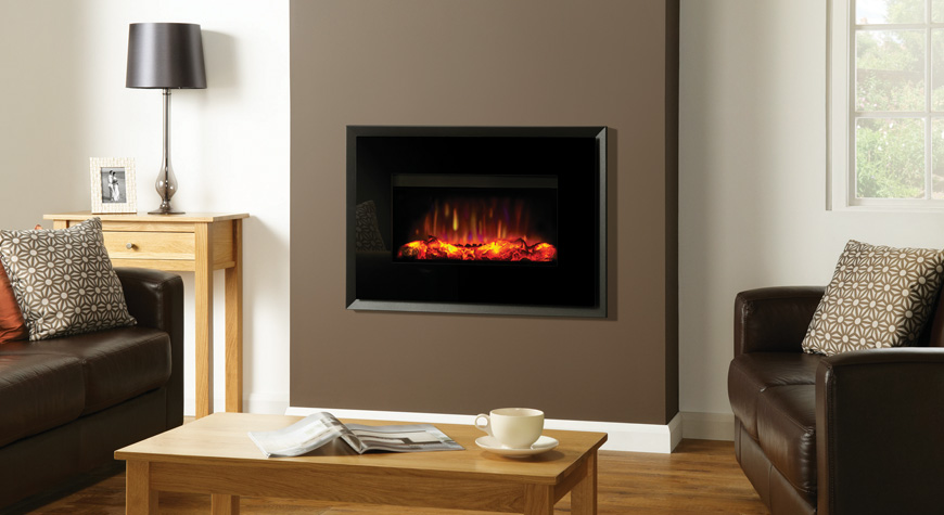 Gazco Riva2 670 Electric Evoke Glass Fire - Dorset Fireplaces