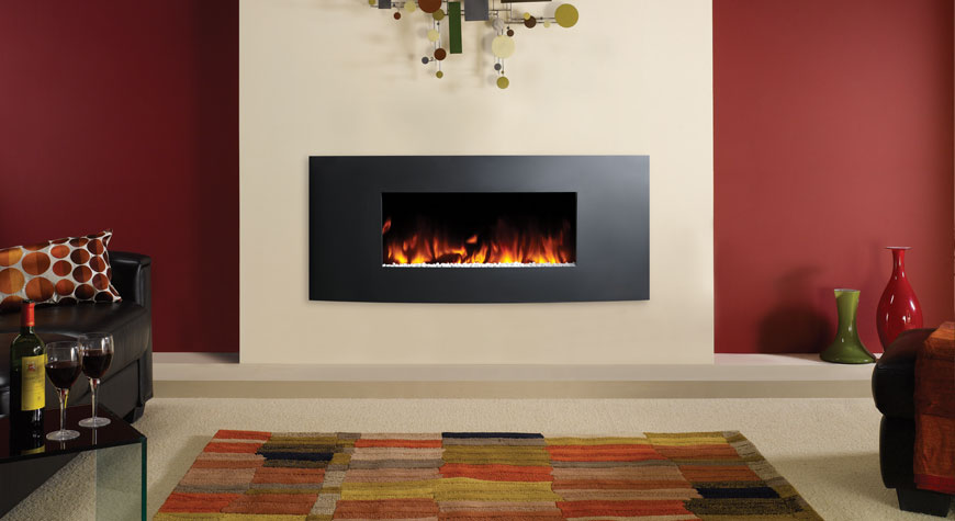 Gazco Studio 2 Electric Verve Wall Mounted Fire - Dorset Fireplaces