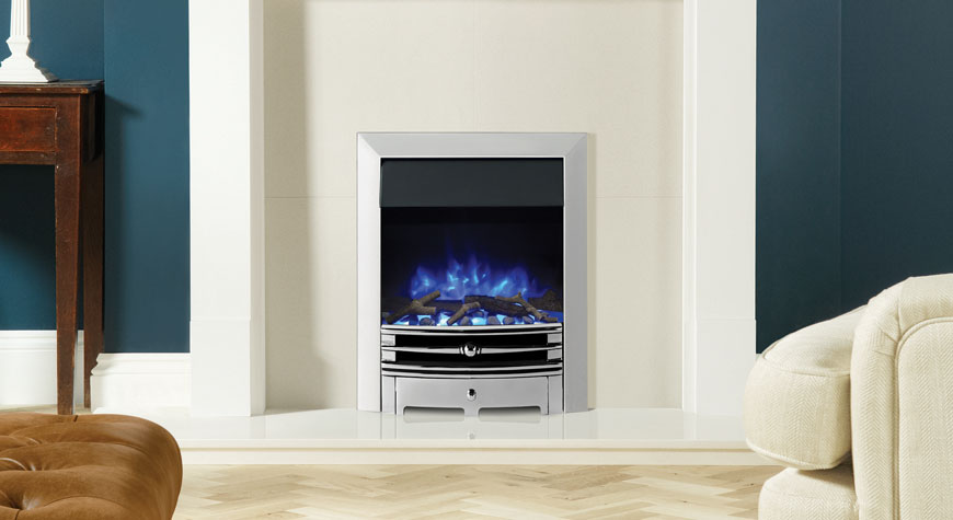 Gazco Logic 2 Electris Chartwell Blue