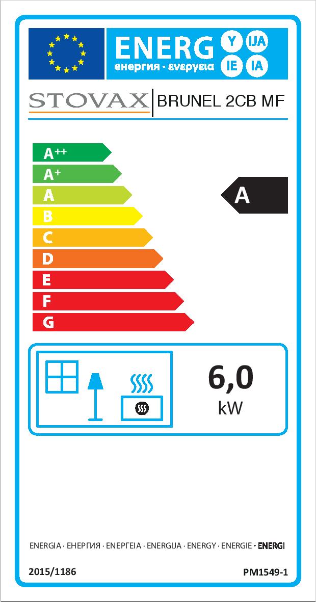 Stovax Brunel 2CB ERP Label