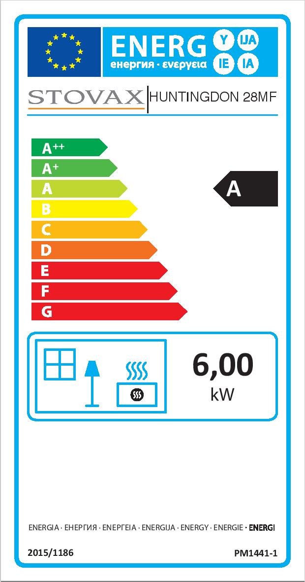 Stovax Huntingdon 28 ERP Label