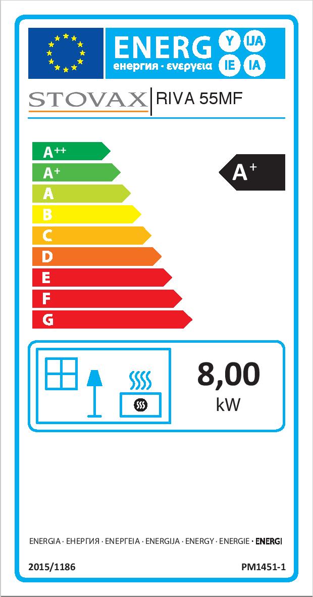 Stovax Riva 55 MF ERP Label