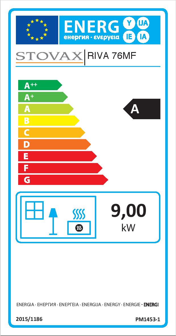Stovax Riva 76 MF ERP Label