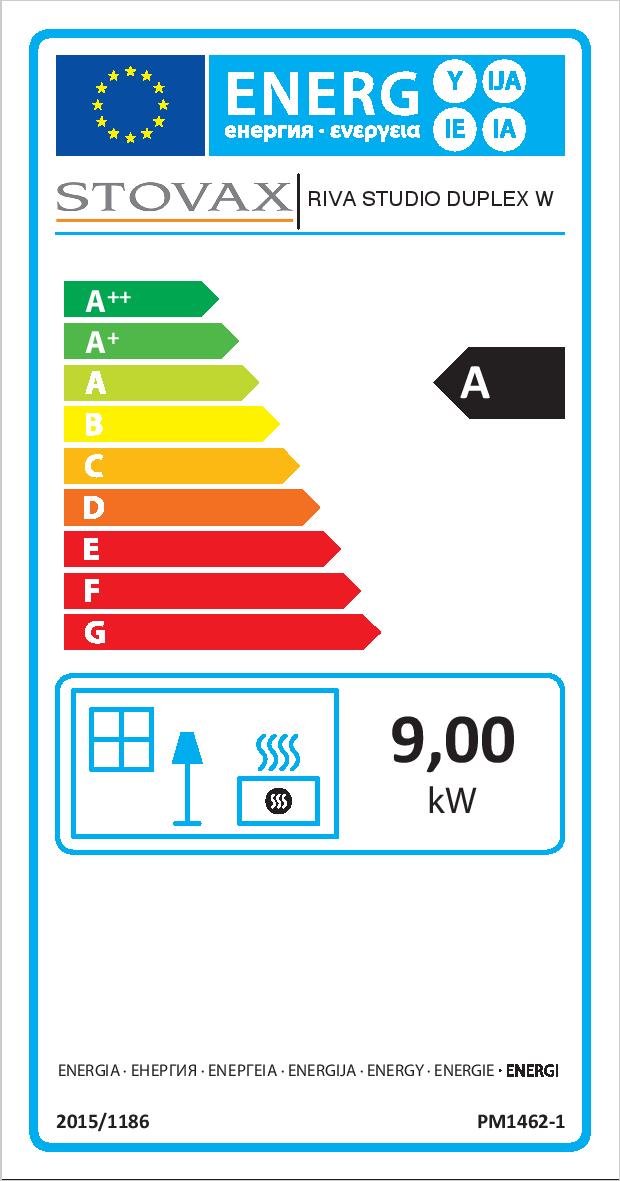 Stovax Studio 2 Duplex ERP Label