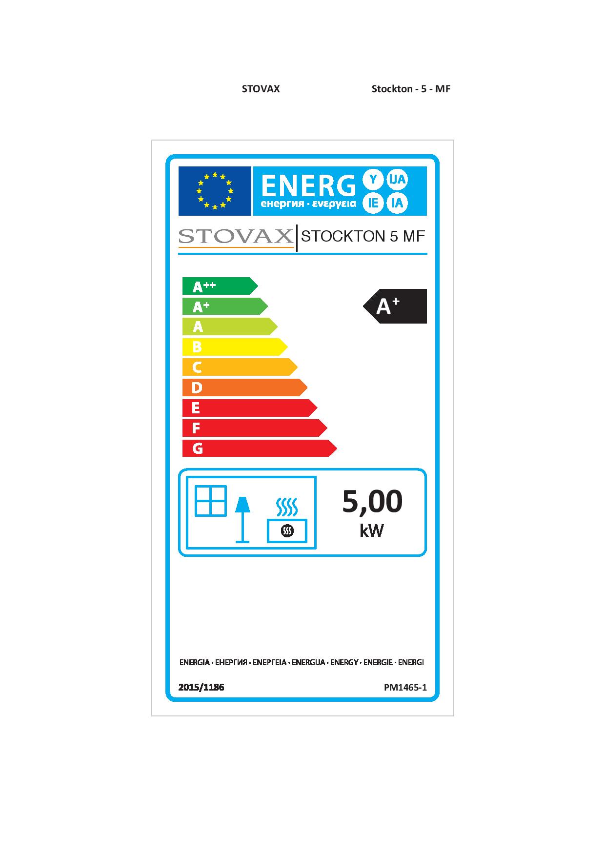 Stovax Stockton 5 MF ERP Label