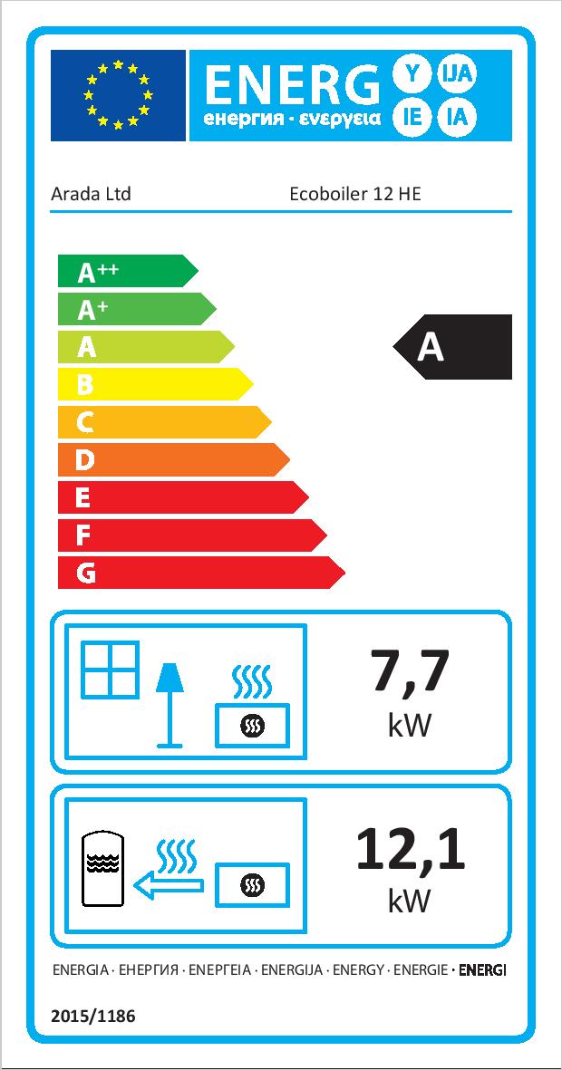 Arada Ecoboiler 12he ERP Label