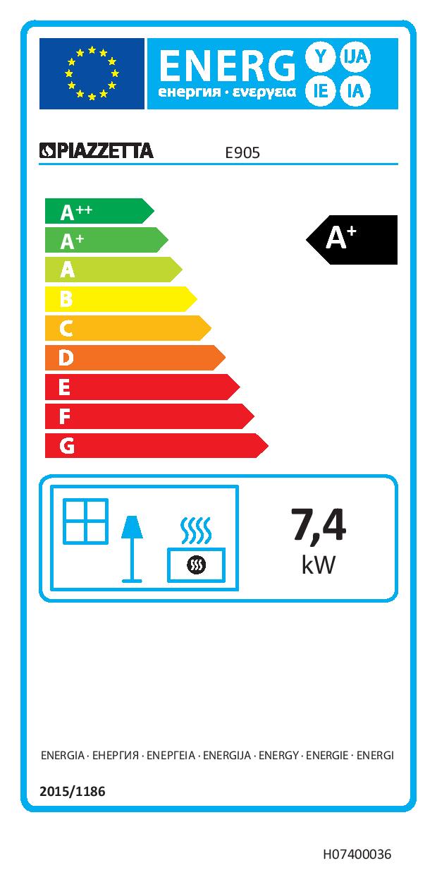 Piazzetta E905 ERP Label