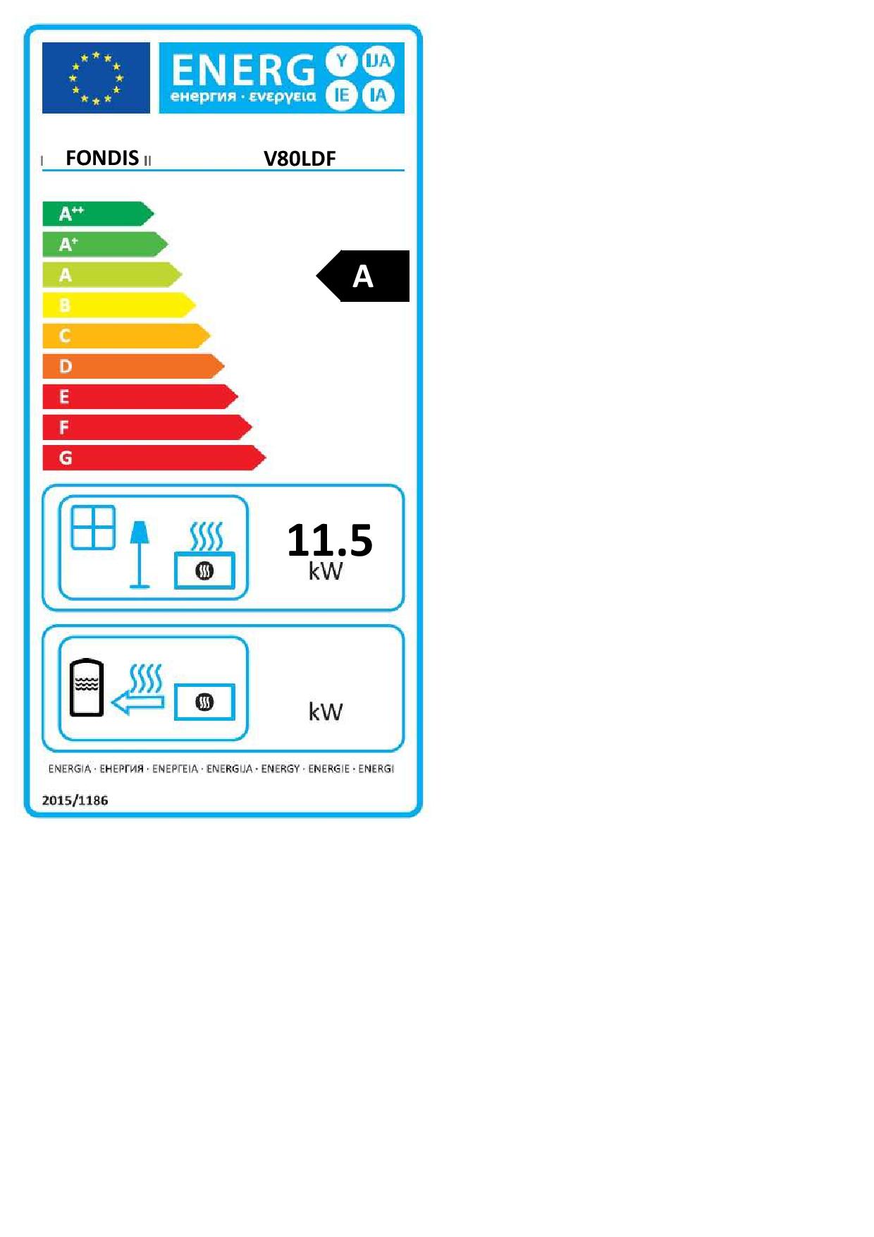 Fondis V80 DF ERP Label