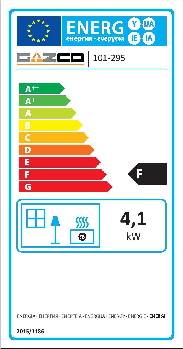 Gazco Logic Convector ERP Label