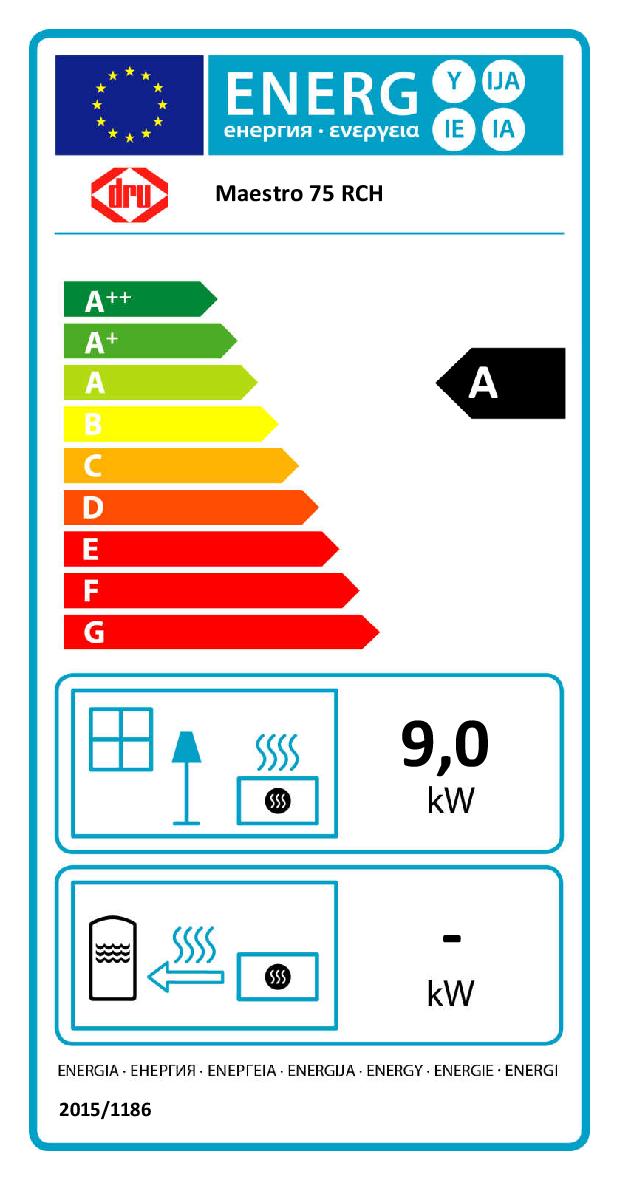 Dru Maestro 75 ERP Label