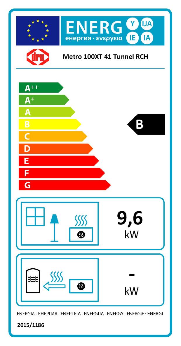 Dru Metro 100 XT Tunnel ERP Label