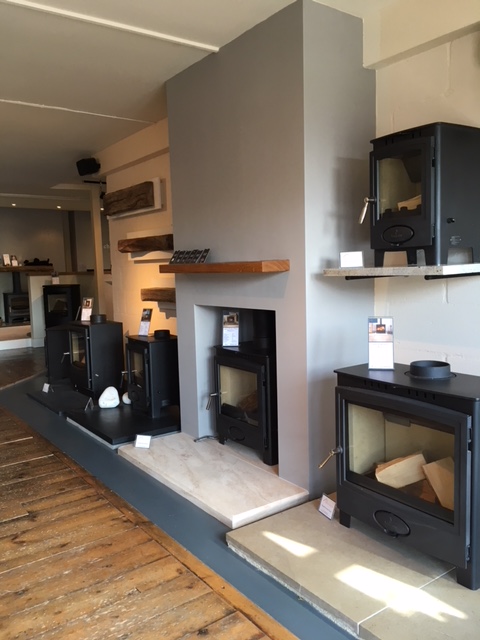 Wood burning showroom Dorset