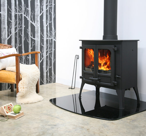 Charnwood stoves   island ii wood burning stove from dorset installers fire by design