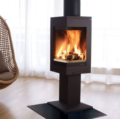 Nordpeis quadro 1 rs woodburning  multi fuel  gas and electric fires at fire by design dorset