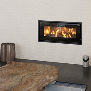 Rais 900 insert wood burning stove glass front   dorset fire by design