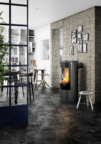 Rais viva l 100 glass front black wood burners dorset