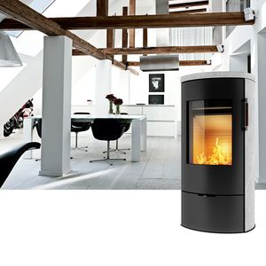 Poleo wood burning soap stone stove woodburners dorset