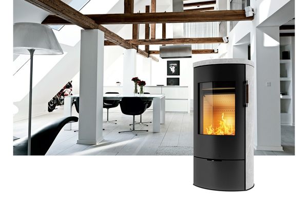Poleo wood burning soap stone stove woodburners dorset