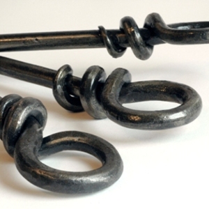 Twisted fire irons
