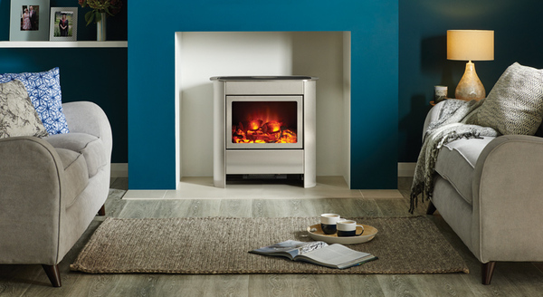Gazco steel manhattan medium electric stove dorset electris fires