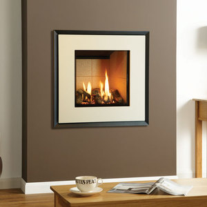 Gazco riva2 530 evoke steel gas fire   ivory   gas supplies  gas installers  gas stoves bournmouth