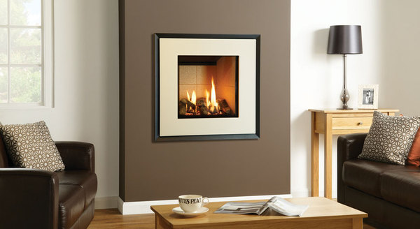 Gazco riva2 530 evoke steel gas fire   ivory   gas supplies  gas installers  gas stoves bournmouth