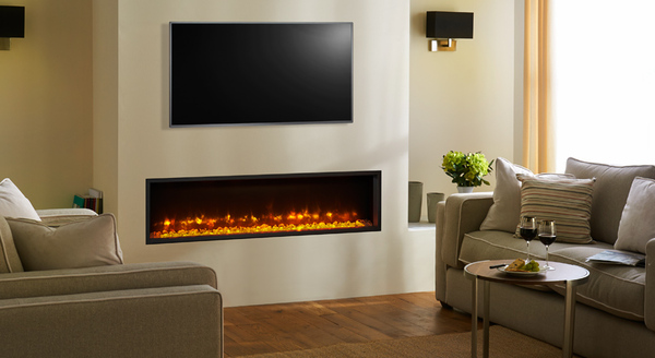 Gazco radiance 135w inset edge electric fire   fire by design   dorset