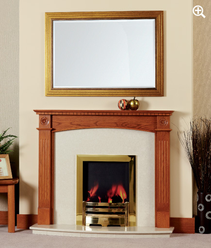Dalby rose surround focus fireplaces   fire surrounds  dorset  oak  fireplaces