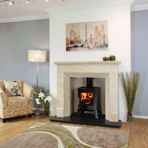 Cadiz surround newmans fireplaces medistone natural stone dorset   fire by design