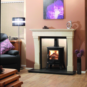 Chatille surround newmans fireplaces medistone natural stone dorset   fire by design
