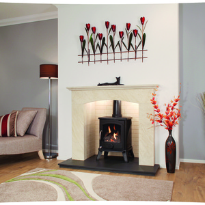 Moncado surround newmans fireplaces medistone natural stone dorset   fire by design