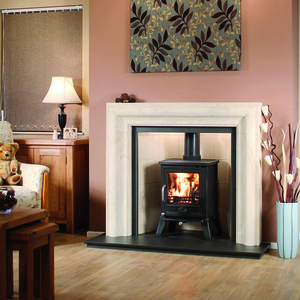 Saville surround newmans fireplaces medistone natural stone dorset   fire by design
