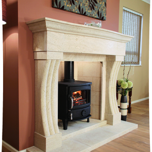 Taberno surround newmans fireplaces medistone natural stone dorset   fire by design