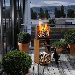 Rais cube outdoor fire   fire by design   dorset