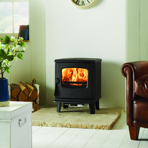 Dovre 225 in anthracite portrait wood burning stove multi fule stove fire by deisgn   dorset woodburning centre
