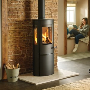 Lotus liva 6g side glass wood stove