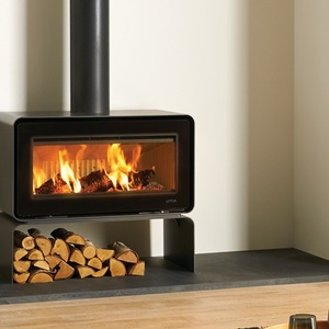 Lotus living base wood stove with log base