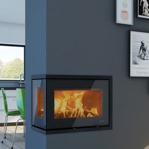 Lotus unico 12 fireplace insert wood burning stove   fire by design   dorset woodburning centre