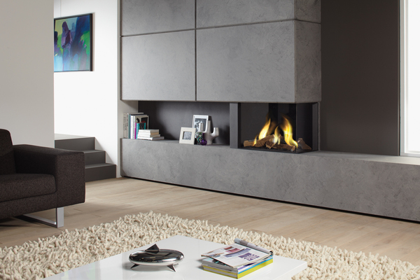 Dru lugo 70 2 fire by design gas fires dorset  zwart houtset standaard bruin 300 dpi rgb