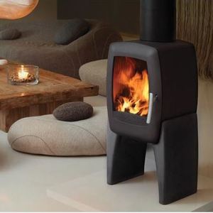 Smarty concrete wood burning stove