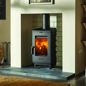 Dovre brut in black contemporary wood stoves dorset fire by design