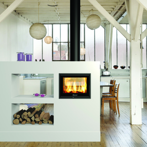 Dovre zen 102 1 double sided fireplace   fire by design wood burners dorset