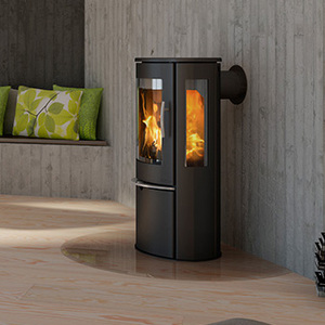 Lotus liva 5 side glass wood stove